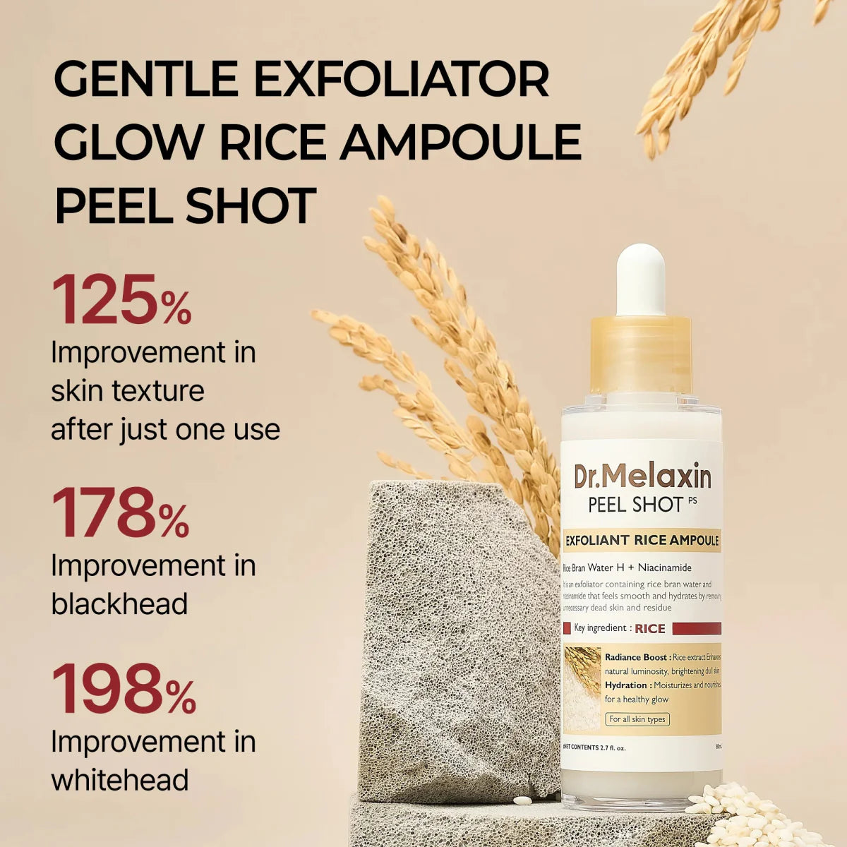 PureMelaxin® - Peel Shot Glow Rice Bundle
